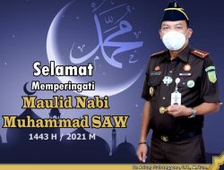 Kejari Sumbawa Mengucapkan Selamat Maulid Nabi Muhammad SAW 1443 H