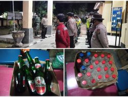 Ops Gabungan KRYD Di Moyohulu Sumbawa Sita Puluhan Botol Miras