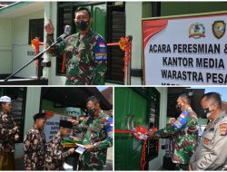 Danrem 162/WB Resmikan Media Center Warastra Pesan Cakti