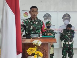 Dansatgas Pamtas Yonif 742/SWY Serahkan Hasil Galdup