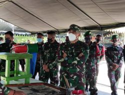 Dansatgas Pamtas Yonif 742/SWY Terima Kunjungan Wasev Sopsad