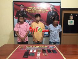 Tim Opsnal Resnarkoba Polres Bima Kota Kembali Tangkap 3 Orang Pelaku Tindak Pidana Narkotika