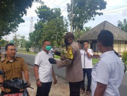 Kapolsek Labuhan Ruku AKP Jagani Sijabat, Kanit Turjawali Ipda H Pakpahan Lakukan Ops Yustisi.