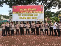 Dua Anggota Polres Batubara Mendapatkan Kenaikan Pangkat Pengabdian TMT 01,Aptu Sayuti Menjadi Ipda, Da kompol Hendra Menjadi AKBP