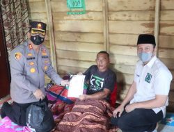 Kapolres Batubara AKBP Ikhwan Lubis, Dan KSJ Kunjungi Wartawan Mitra Polres Batubara, Dan Berikan Kursi Kepada Baharuddin