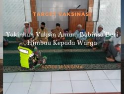 Babinsa Desa Penapali Ajak Masyarakat Vaksinasi