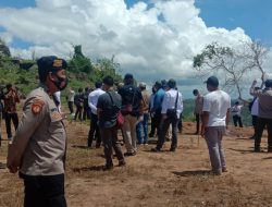 Kapolsek Kute Dampingi Mentri LHK Meninjau Lokasi Penghijauan