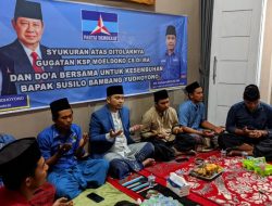Politisi Demokrat Gelar Do’a Bersama Kesembuhan SBY Dan ditolaknya Gugatan KSP Moeldoko CS