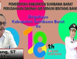 Iklan Perumda Bintang Bano Mengucapkan Dirgahayu KSB Ke 18