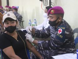 Peringatan Hut 76, Korps Marinir Yonif 8 Kembali Gelar Serbuan Vaksinasi