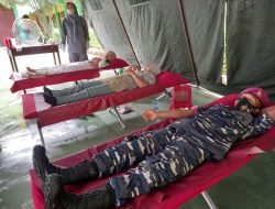 Prajurit Harimau Putih Mendukung Kegiatan PMI Langkat