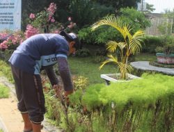 Wujudkan Lingkungan Asri, Lapas Sumbawa Besar Tata Ulang Taman Kantor
