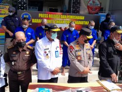 BNNP NTB Laporan Akhir Tahun dan Musnahkan BB