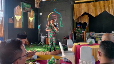 Tingkatkan Sinergitas, Dandim 1615/Lotim Coffee Morning dengan Insan Pers