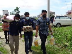 Bantuan Sembako Dari Kapolres Pinrang Untuk Korban KDRT di Jalan Seroja