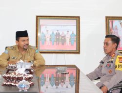 Kunjugan Perdana Kapolres Dompu Selaku Pejabat  Baru  dengan Forkopimda Di Kantor Bupati Dompu