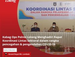 Kabag Ops Polres Lombok Tengah Menghadiri Rapat Koordinasi Dengan Dikes