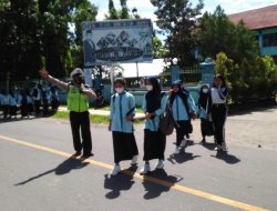 Rawan Pagi Jam Sekolah, Polres Lotara Sebar Personil Berikan Pelayanan