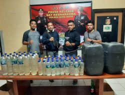  Tim Cobra Bravo Resnarkoba Pokres Bima Kota  Amankan  Miras Tradisional 