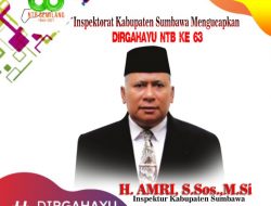 Inspektorat Kabupaten Sumbawa Mengucapkan Dirgahayu NTB ke 63