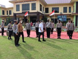 Jelang Nataru Polres Batubara Bersama Pemkab, Gelar Apel Pasukan Operasi Lilin Toba 2021
