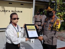 Polresta Mataram Raih Penghargaan Kepatuhan Pelaporan SPT Terbaik