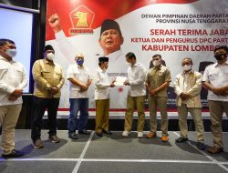 DPD Gerindra NTB Serahkan SK Ketua DPC Lombok Utara