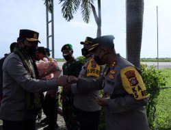 Kapolres Loteng Dampingi Wakapolda Sambut Kedatangan Kapolda NTB