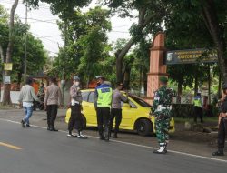 Kodim 1615/Lotim Back Up Polres Lotim Dalam Operasi Zebra Rinjani 2021