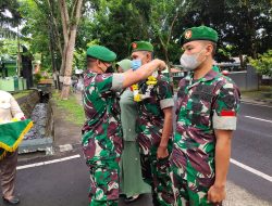 Dandim 1615/Lotim Sambut Kedatangan Dua Personel Satgas Apter Papua