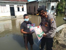 Kapolres Batubara Salurkan Bantuan untuk Korban Banjir