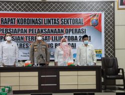 Kapolres Serdang Bedagai Pimpin Rakor Persiapan Pelaksanaan Operasi Lilin Toba 2021