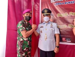 Yonif 8 Mar Hadiri Sertijab & Pisah sambut Kalapas Kelas II B Tanjung Pura