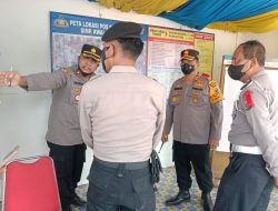 Cek Pos Pam, Kapolres Batu Bara Berikan Motivasi dan Semangat Kepada Personel