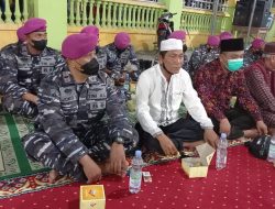 Prajurit Harimau Putih Yonif 8 Mar Hadiri Milad Ikatan Remaja Masjid Raya Pangkalan Berandan