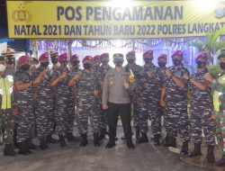 Yonif 8 Marinir Harimau Putih Bersama Polres Langkat, Kodim 0203/LKT Patroli Gabungan Skala Besar Malam Tahun Baru 2022