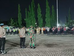 Polres Lombok Tengah Apel Gabungan Pengamanan Malam Tahun Baru