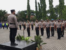 Kapolres Loteng Pimpin Apel Korp Raport Kenaikan Pangkat