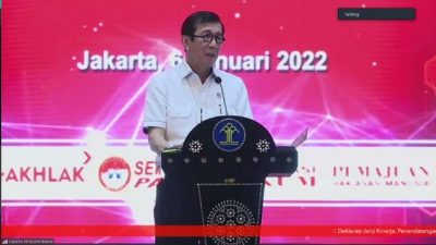 Deklarasi Janji Kinerja 2022, Menkumham: “Masih Banyak Yang Harus Kita Raih”