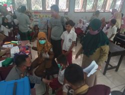 Giat Vaksinasi terhadap Anak Usia 6-11 Thn Di Amankan Oleh Polsek Kawasan Mandalika