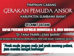 Bintang Bano Diresmikan Presiden, GP Ansor Ajak Pemuda Kembangkan Potensi Wisata