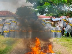 Polres Dompu Laksanakan Simulasi Pelatihan Dalmas