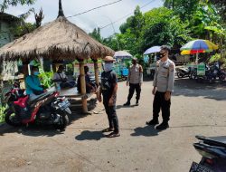 Polsek Jonggat Patroli Tempat Wisata guna Soaialisasi prokes
