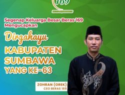 Segenap Keluarga Besar Beras 169 Mengucapkan Dirgahayu Kabupaten Sumbawa Ke 63