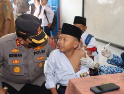 Kapolres Batubara AKBP Ikhwan Lubis Monitoring Pelaksanaan Vaksin