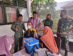 Kawal Vaksinasi di KPH Sejorong Matayang, Ini Pesan Kasdim 1628/SB
