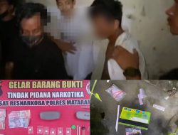 Tim Opsnal Resnarkoba Polresta Mataran Berhasil Tangkap 5 Orang Pengedar Narkoba
