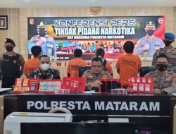 Tim Opsnal Resnarkoba Polresta Mataram Berhasil Tangakap 4 Pengedar Narkoba