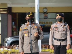 Polres Lombok Utara, Amankan Proses Rekonstruksi Di Pantai Bintang