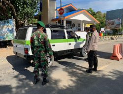 Polsek Poto Tano Bersama TNI Gelar KRYD diKawasan Pelabuhan Laut Tano